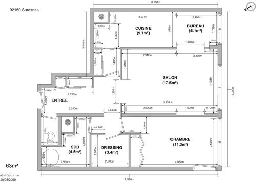 Plan de l'appartement